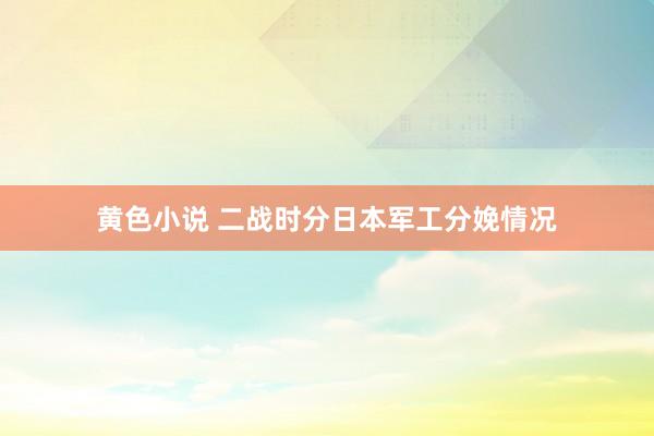 黄色小说 二战时分日本军工分娩情况