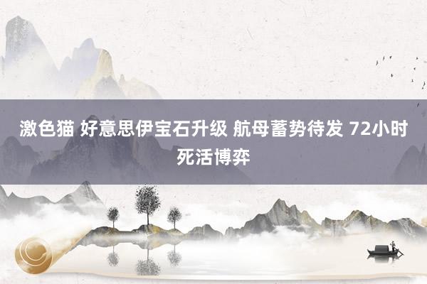 激色猫 好意思伊宝石升级 航母蓄势待发 72小时死活博弈