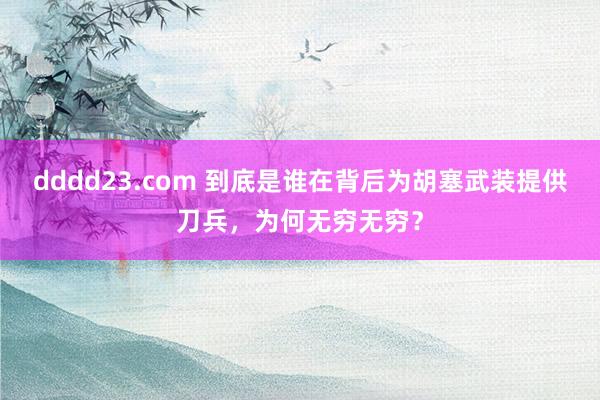dddd23.com 到底是谁在背后为胡塞武装提供刀兵，为何无穷无穷？