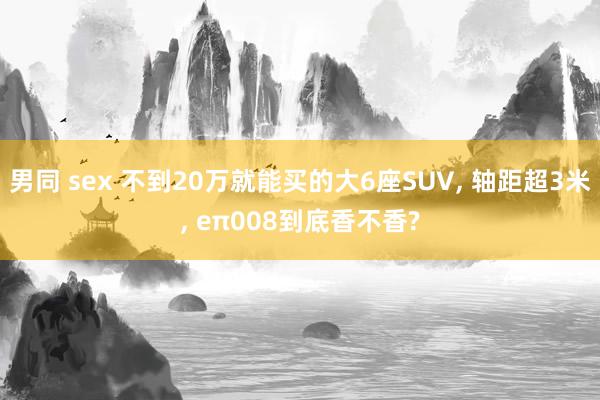 男同 sex 不到20万就能买的大6座SUV, 轴距超3米, eπ008到底香不香?